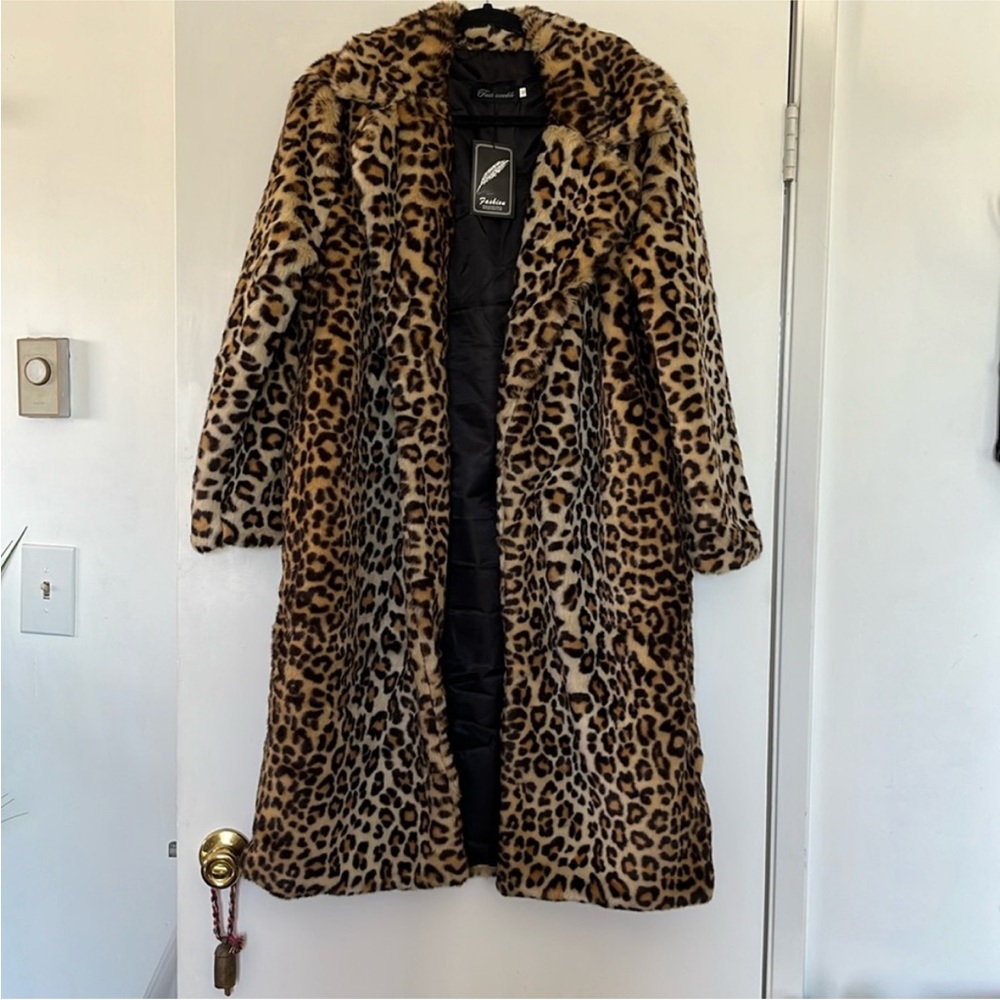 Cheetah Print Jacket Faux Fur